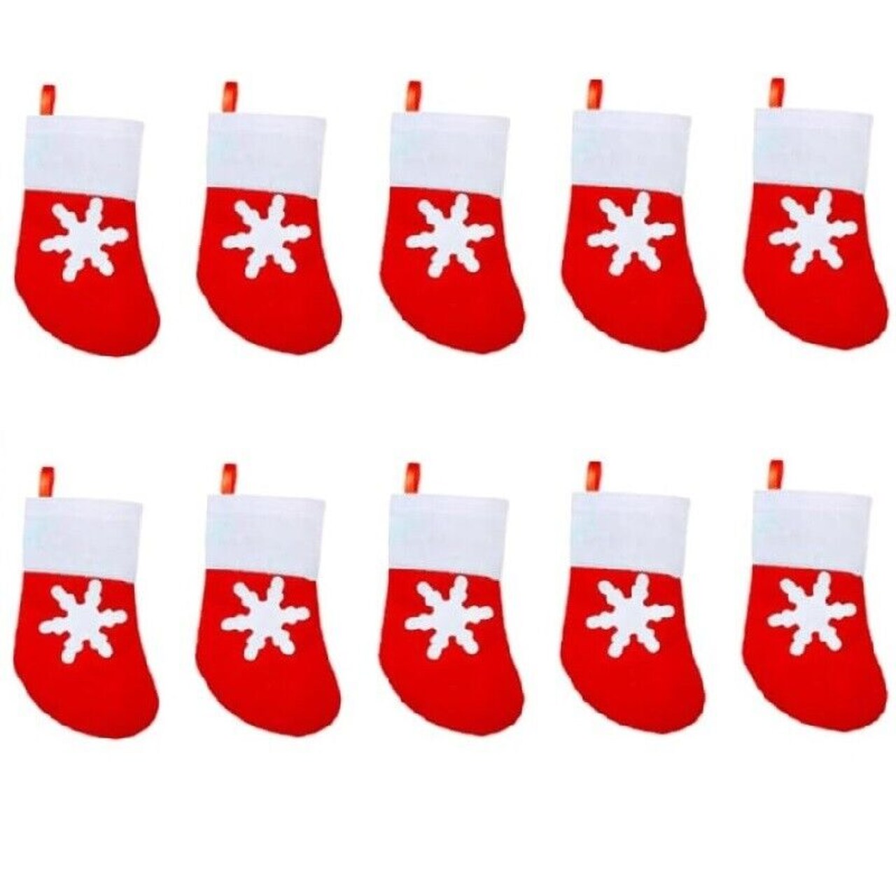 Kitcheniva Santa Hats Christmas Cutlery Holders Table Decoration 10 Pcs